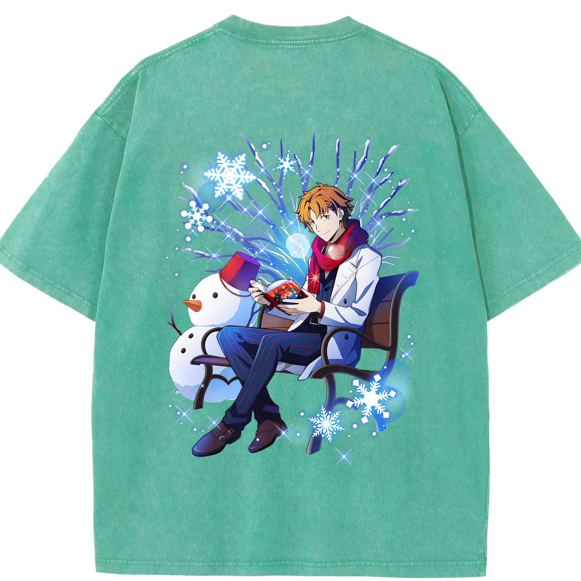 （画像用） 文豪ストレイドッグス Bungo Stray Dogs 綿100% ヴィンテージ風 半袖Tシャツ（背面プリント）